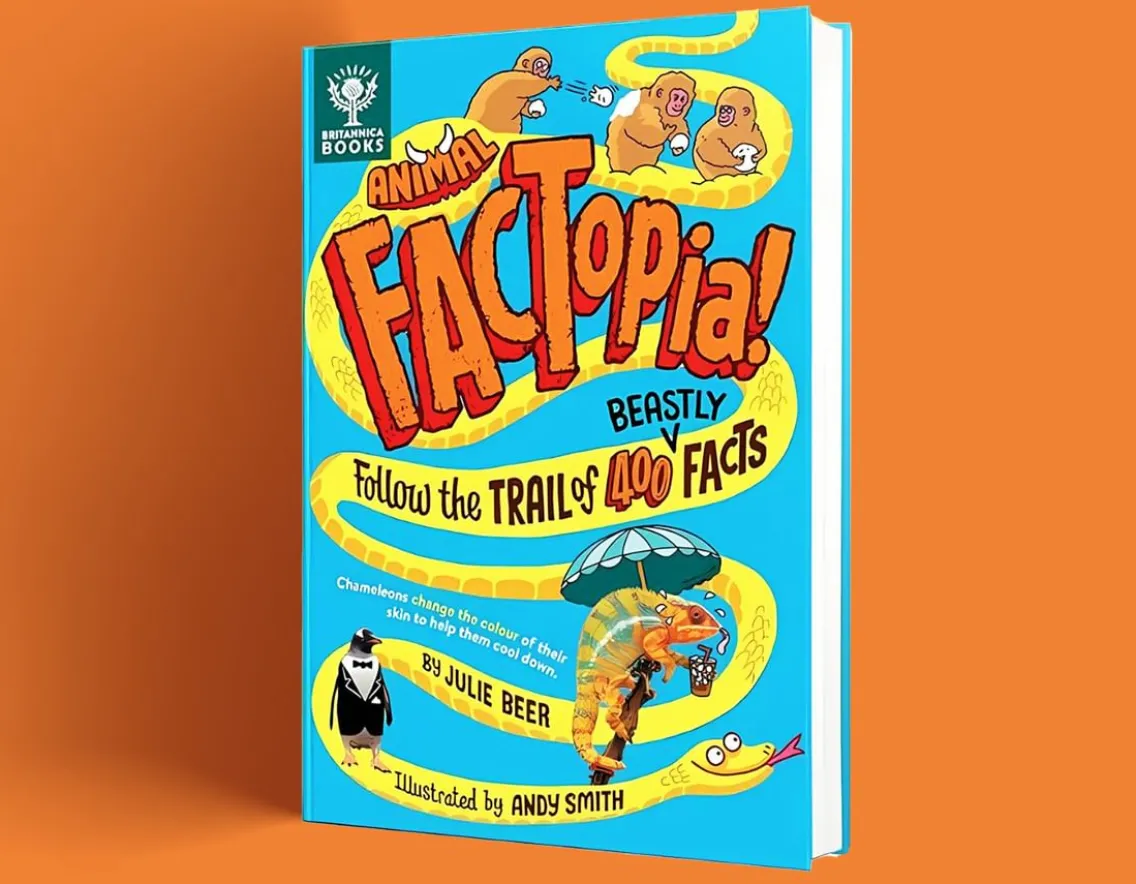 Books|Age 11-Britannica Books Animal Factopia - 400 Fun Furry Facts!