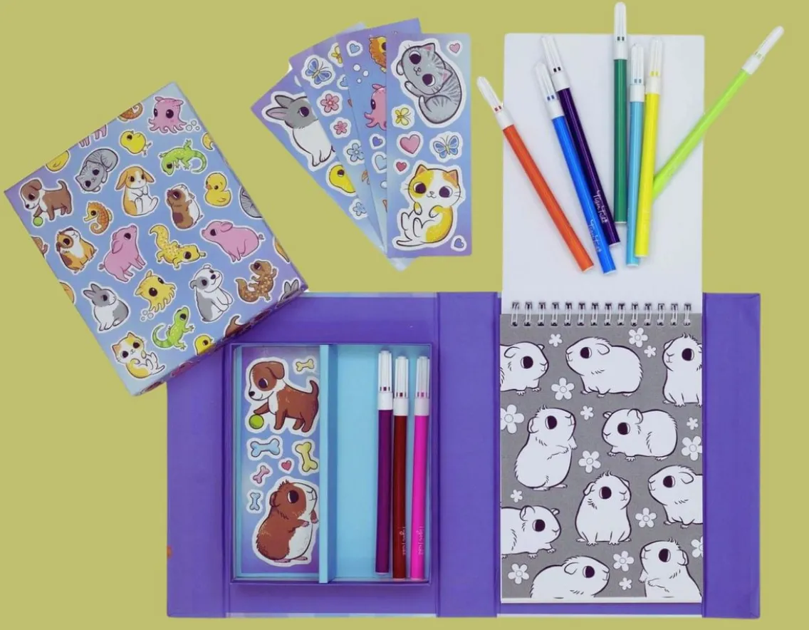 Creativity|Exclusive To Wicked Uncle-Tiger Tribe Baby Animals - 36-Page Colouring Set