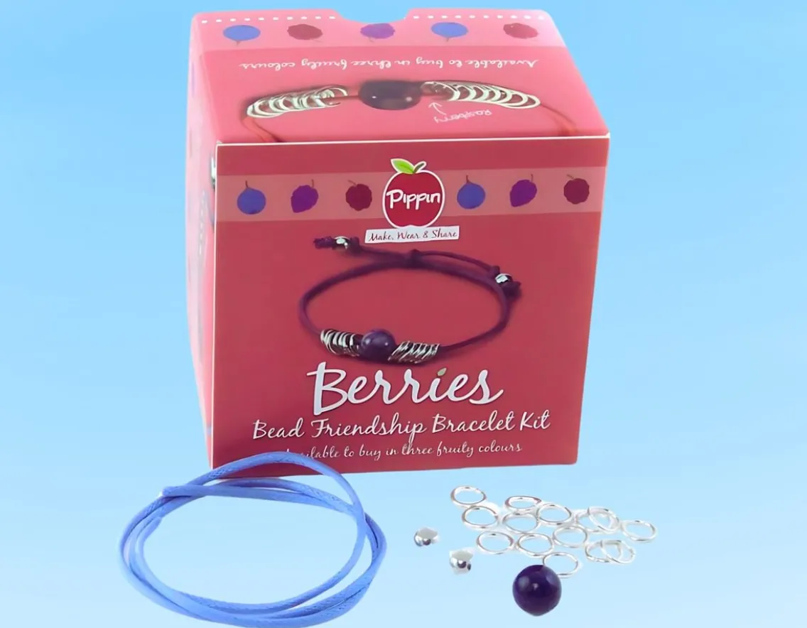 Creativity|Exclusive To Wicked Uncle-Pipkits Bead Friendship Bracelet Kit - Blueberry