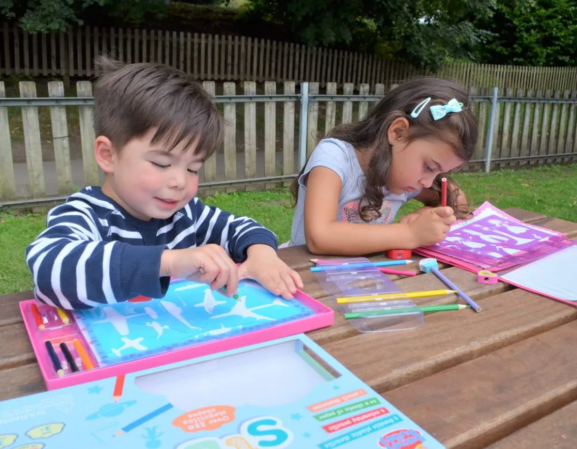 Creativity|Wicked Fun-Buddy & Barney Big Box of Animal Stencils - 150 Shapes