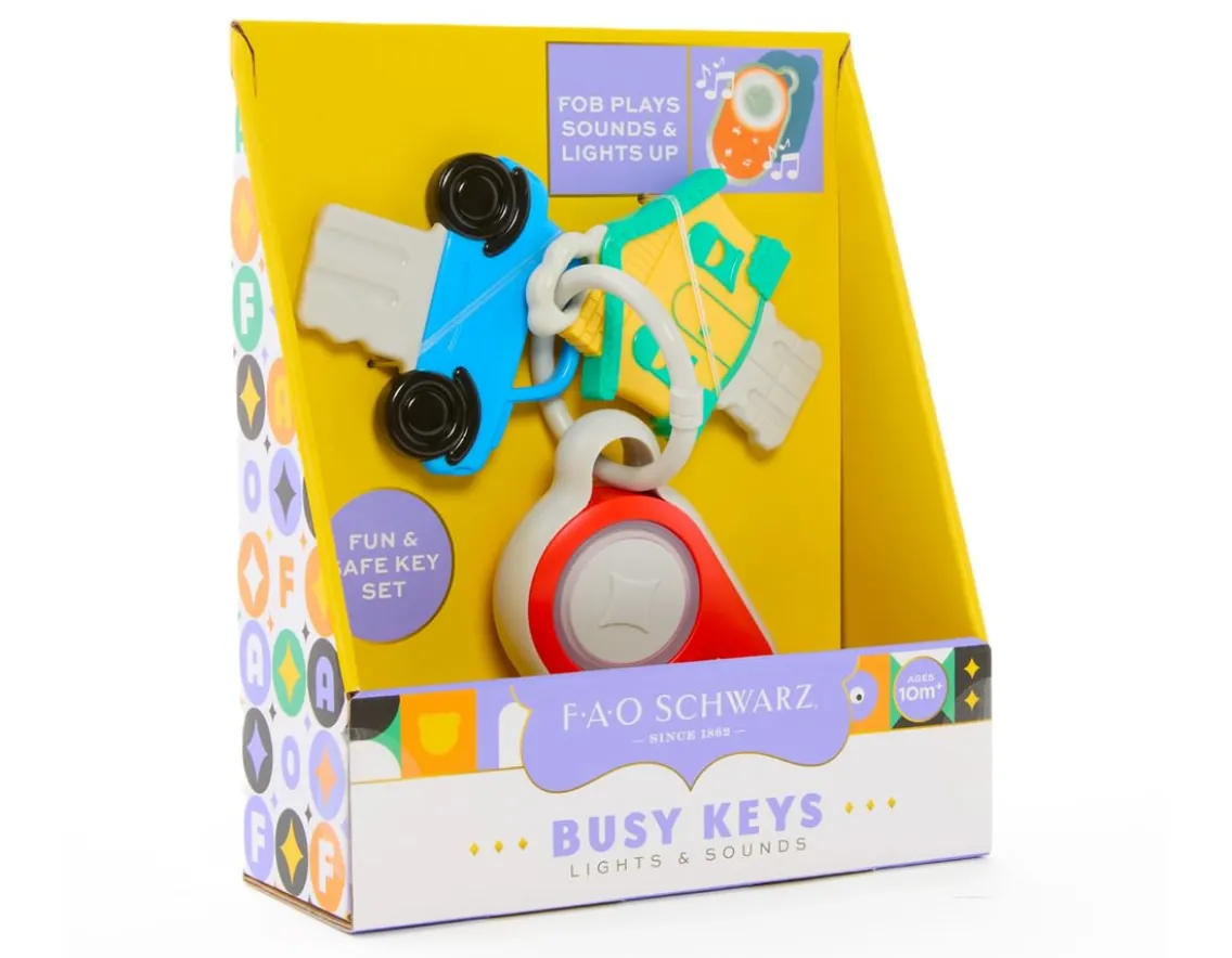 Sensory|Age 1-FAO Schwarz Busy Keys - Lights and Sounds