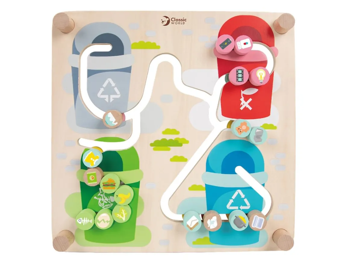 Wooden Toys|Age 4-Classic World City 2 in 1 Pathfinder - Wooden Game