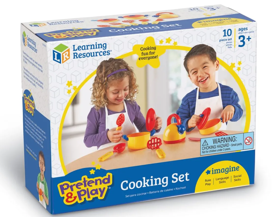 Creativity|Age 4-Learning Resources Cooking Set - Pretend and Play
