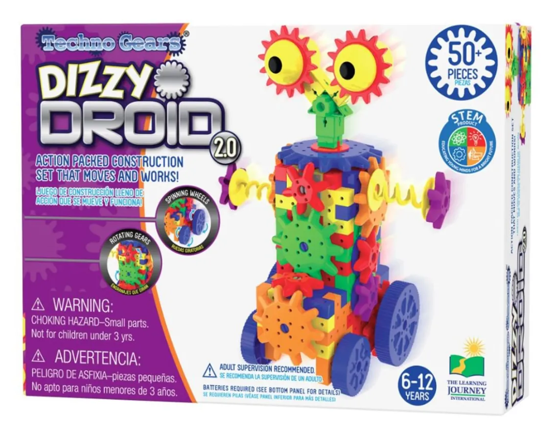 Construction|Educational-The Learning Journey Dizzy Droid - 50 Piece STEM Set
