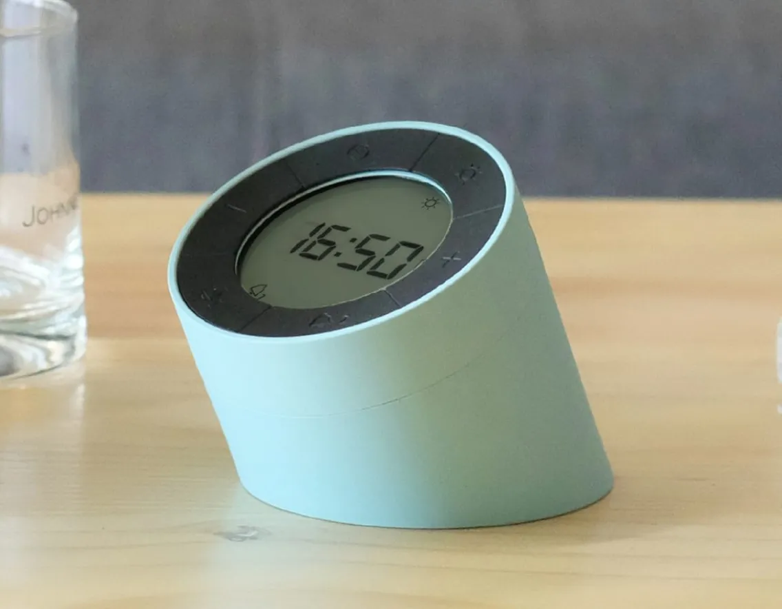 Fashion & Style|Age 14-Gingko Edge Light Alarm Clock - Stylish