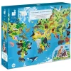 Educational|Puzzles-Janod Endangered Animals - 200-Piece Puzzle
