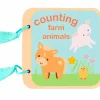 Books|Educational-Orange Tree Toys Farm Animal Counting Book