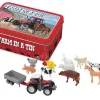 Creativity|Age 4-Funtime Gifts Farm in a Tin - 12 Mini Animals with Tractor