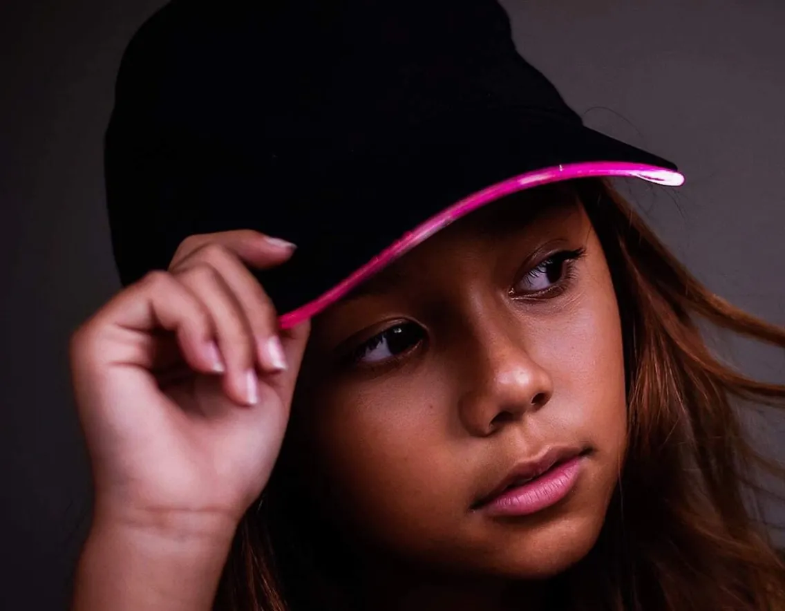 Fashion & Style|Magic, Spooky & Spells-Illuminated Apparel Flashing LED Baseball Cap - Electric Pink