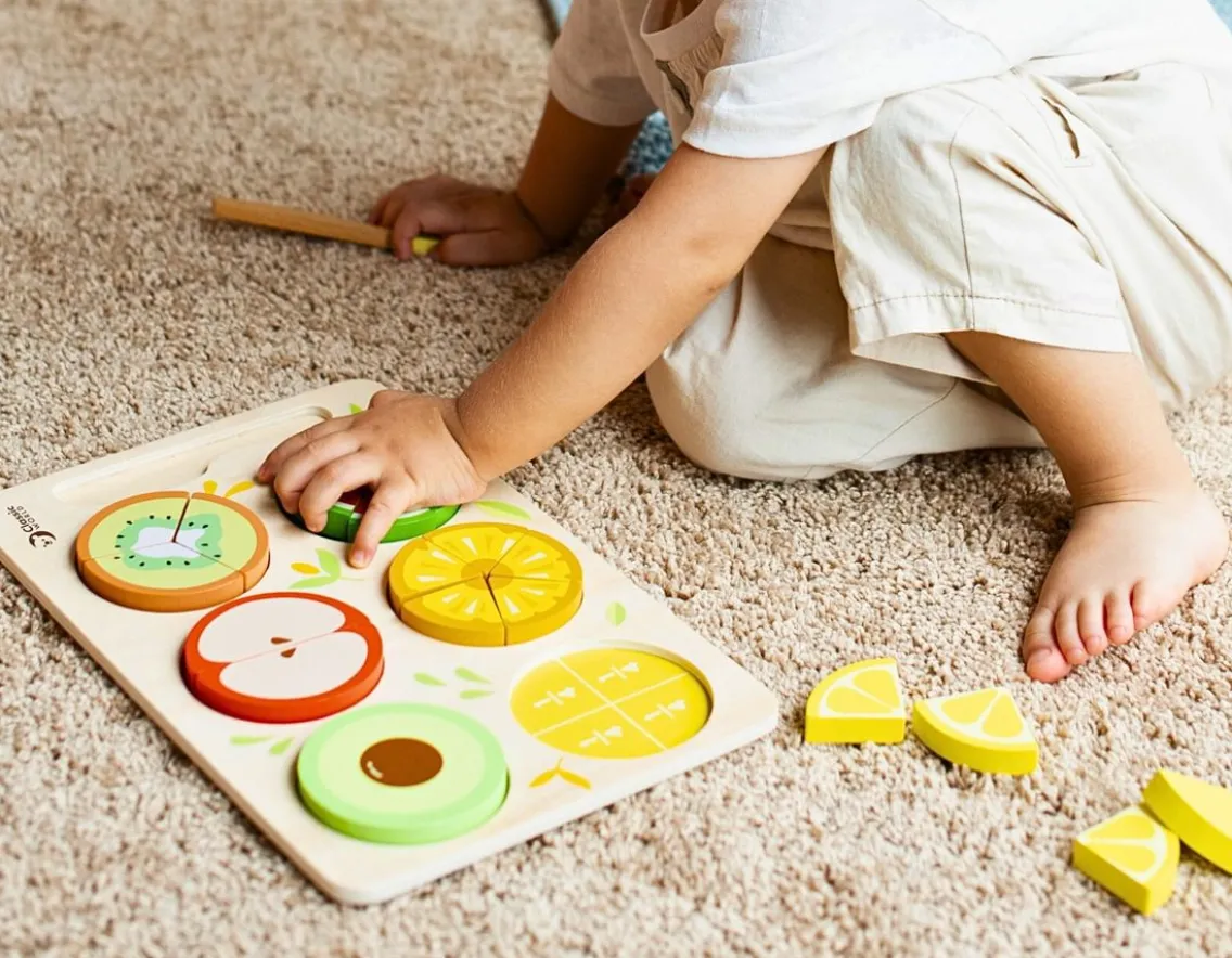 Educational|Wooden Toys-Classic World Fruity Fractions - Wooden Set