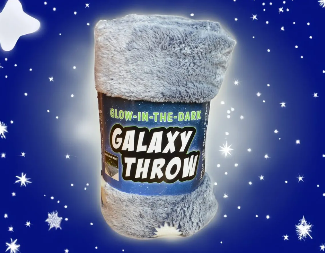 Exclusive To Wicked Uncle|Fashion & Style-Wonderbox Galaxy Throw - Glows in the Dark!