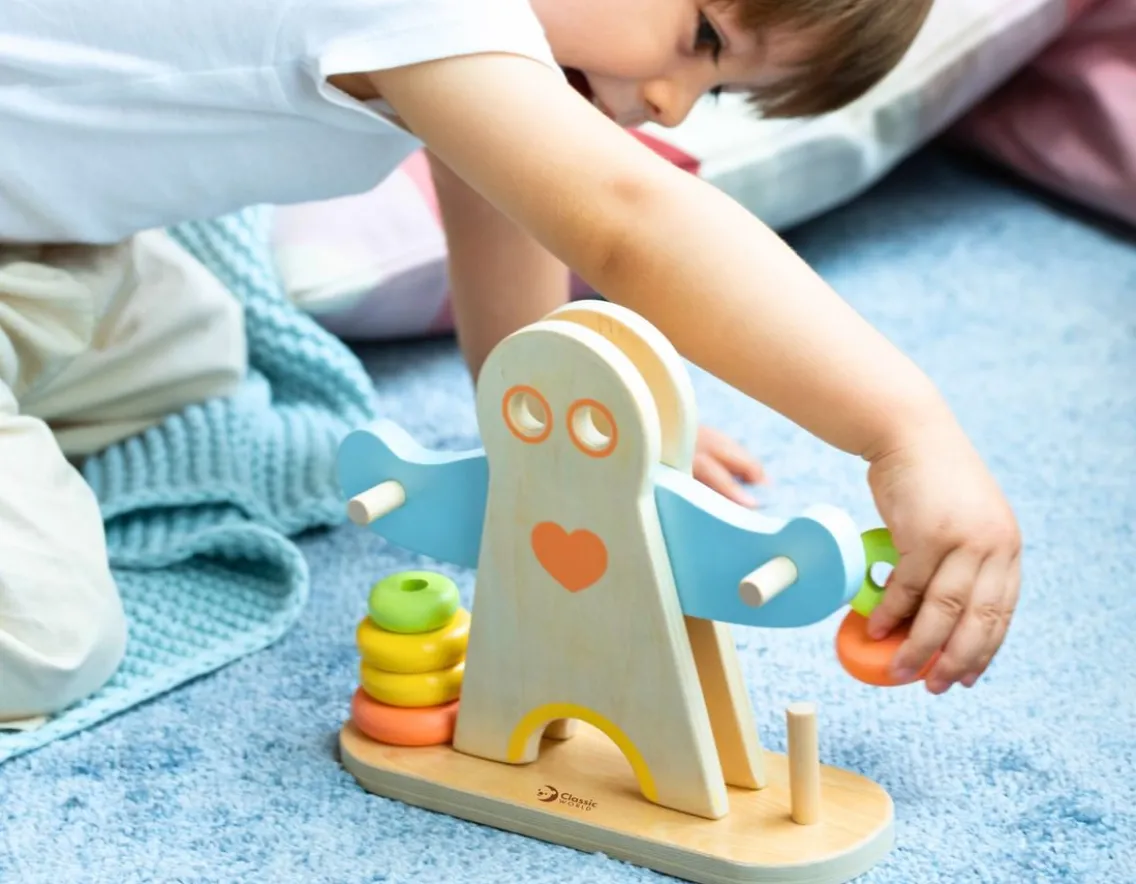 Educational|Wooden Toys-Classic World Hercules Weightlifting - Wooden Challenge