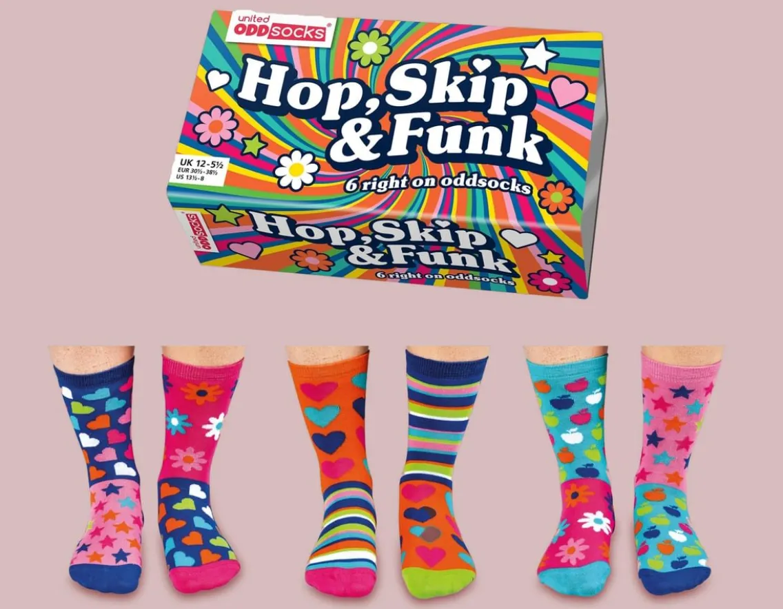 Fashion & Style|Wicked Fun-United Odd Socks Hop Skip & Funk - Six Odd Socks!