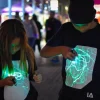 Fashion & Style|Magic, Spooky & Spells-Illuminated Apparel Interactive Glow T-Shirt - Black age 9-11