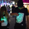 Fashion & Style|Magic, Spooky & Spells-Illuminated Apparel Interactive Glow T-Shirt - Black age 5-6