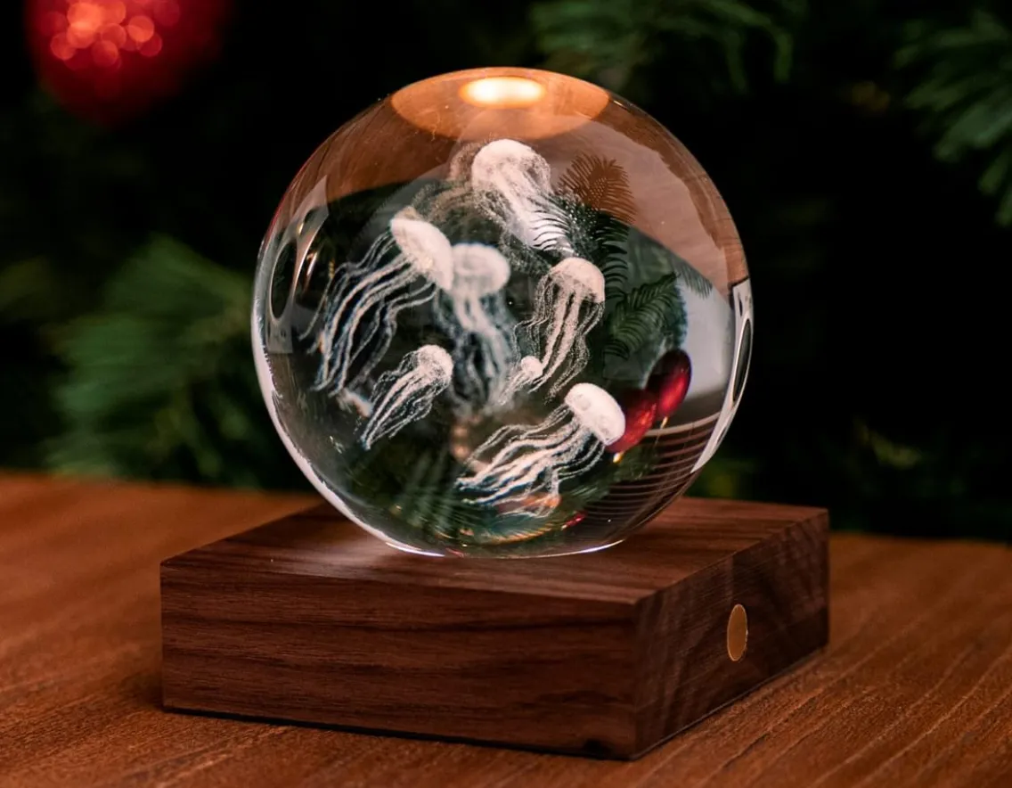 Fashion & Style|Sensory-Gingko Jellyfish Crystal Light - 3D Effect