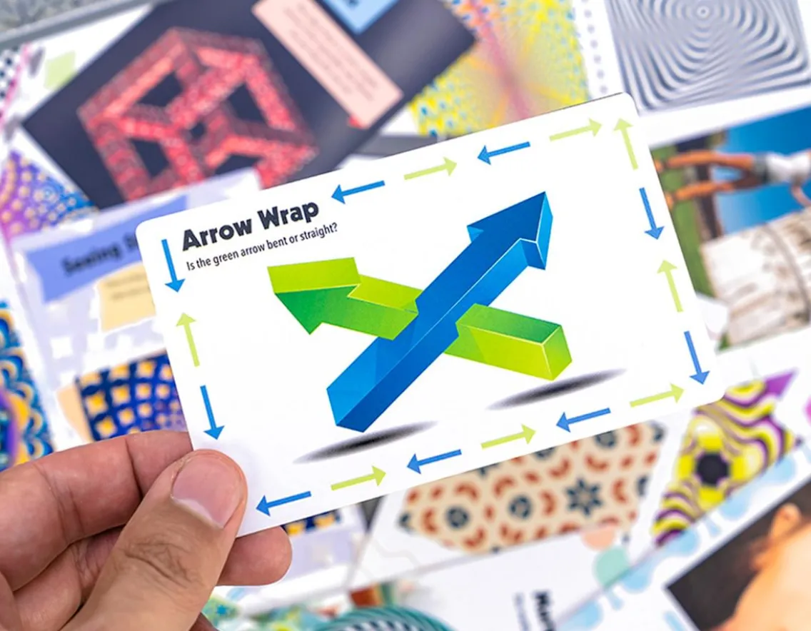 Games|Wicked Fun-Professor Puzzle Little Pack of Optical Illusions - 50 Cards