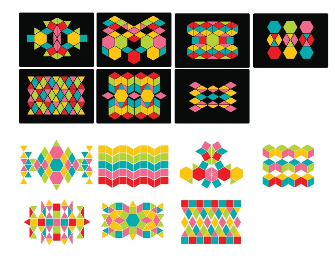 Creativity|Exclusive To Wicked Uncle-Fiesta Crafts Magnetic Patterns - Fun Wooden Shapes
