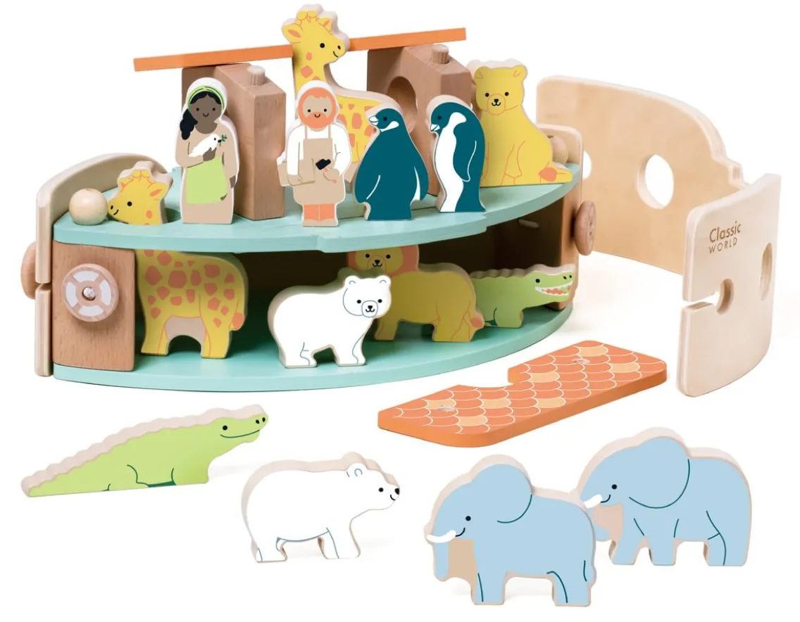 Wooden Toys|Age 2-Classic World Making Noah's Ark - Build & Play