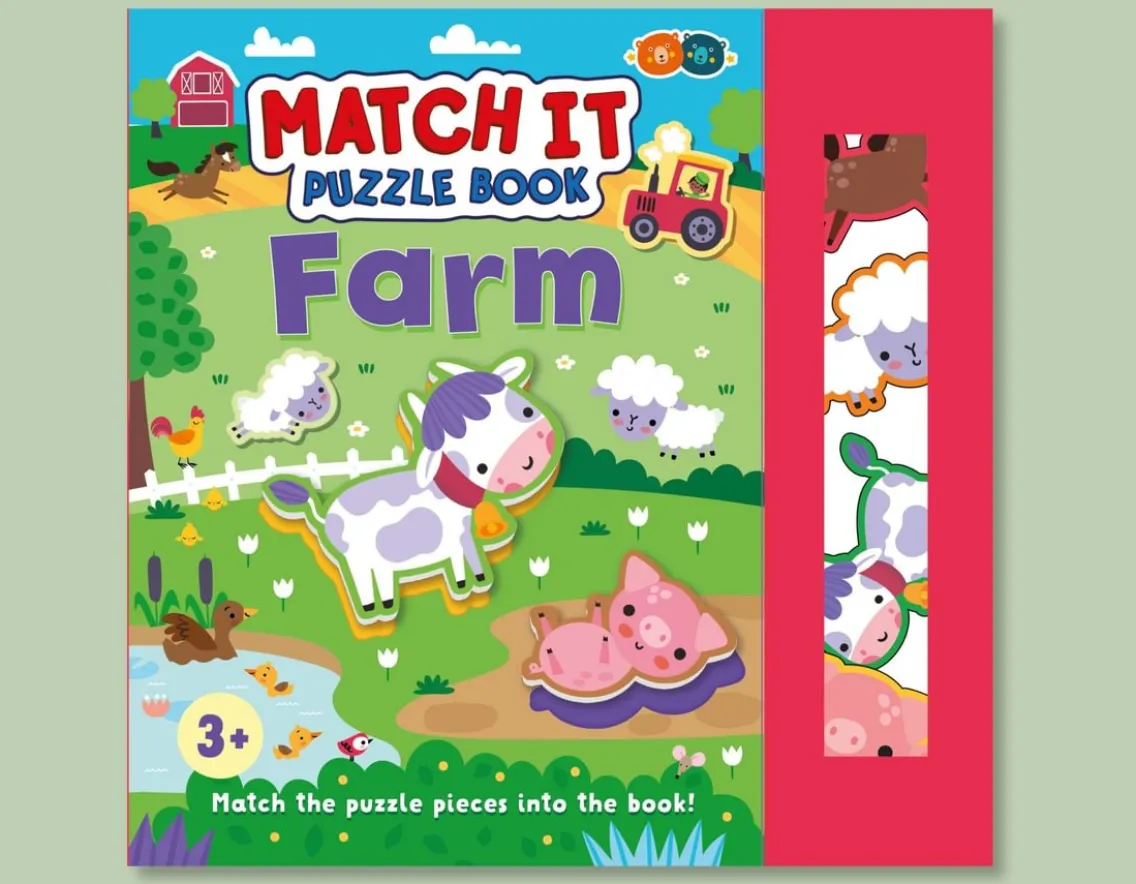 Books|Age 4-Buddy & Barney Match It Farm - Puzzle Board Book