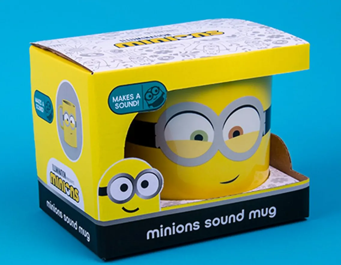 Exclusive To Wicked Uncle|Wicked Fun-Fizz Creations Minions Sound Mug - Guaranteed Giggles!