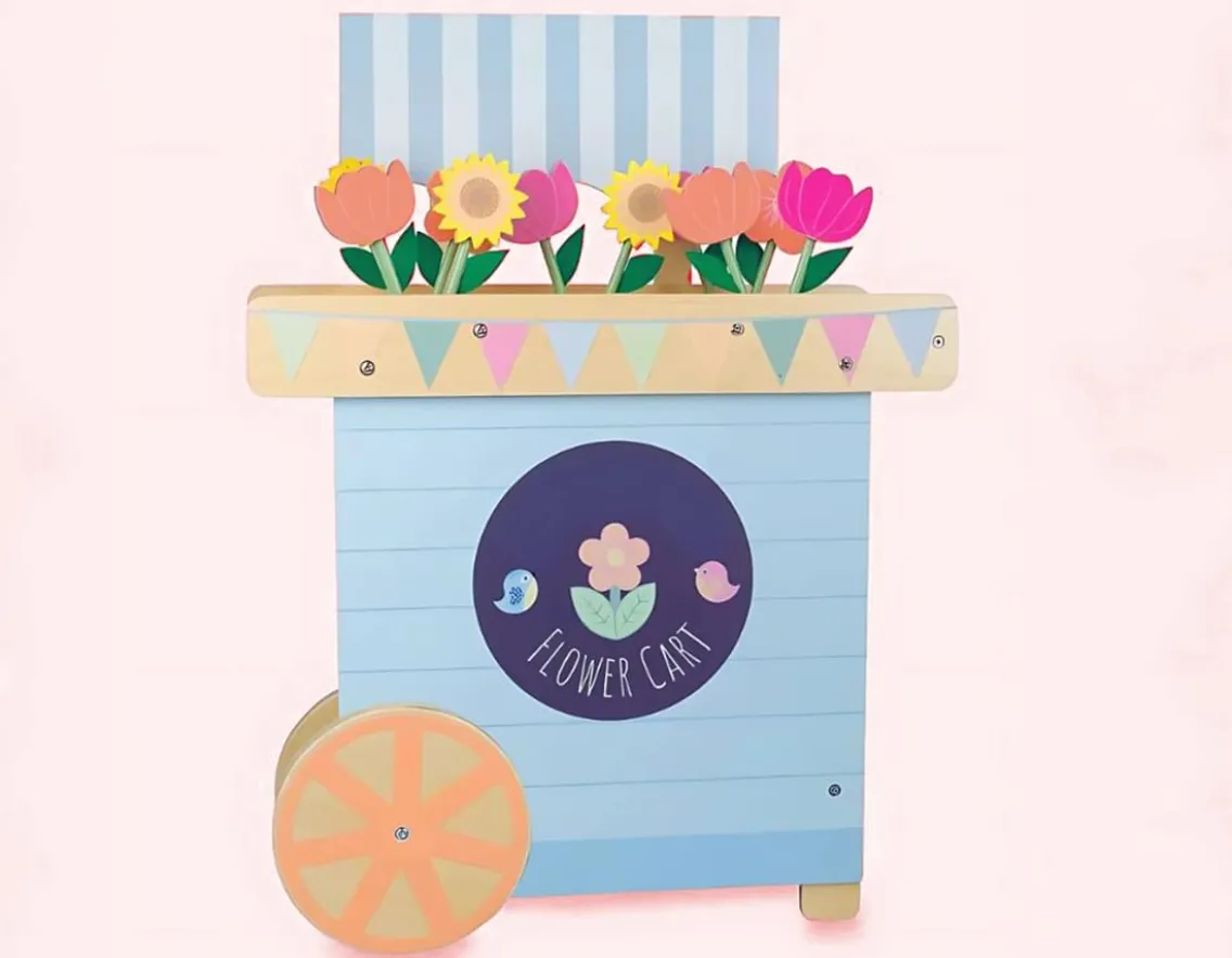 Creativity|Wooden Toys-Orange Tree Toys My First Flower Cart - 70cm Wooden Set