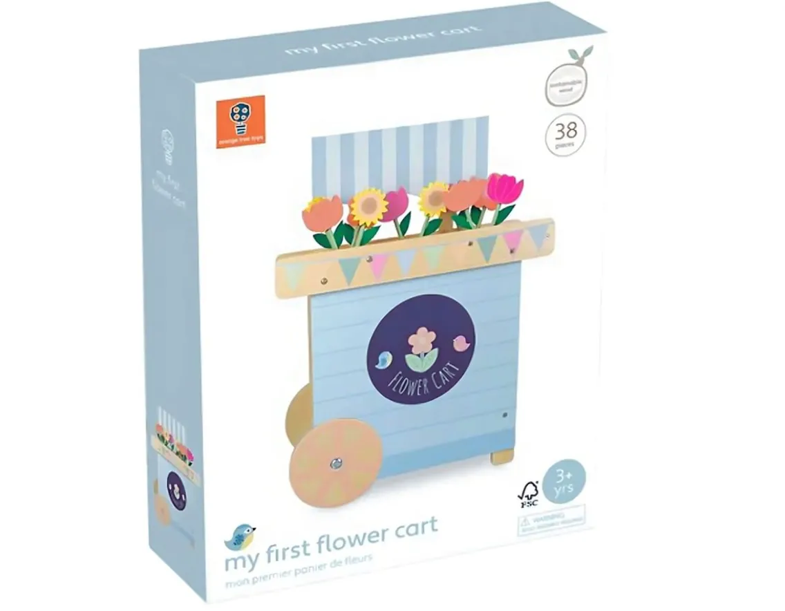 Creativity|Wooden Toys-Orange Tree Toys My First Flower Cart - 70cm Wooden Set