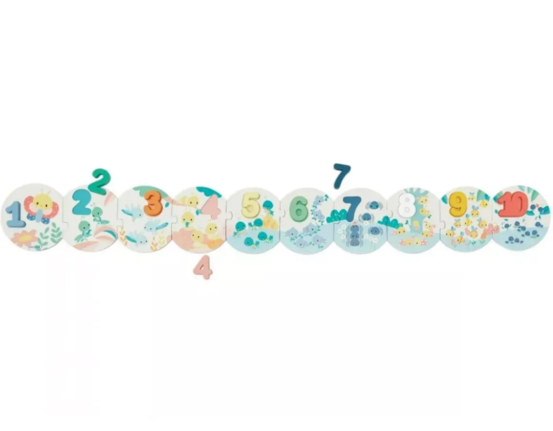 Educational|Puzzles-Janod My First Numbers Puzzle - Cute Bugs