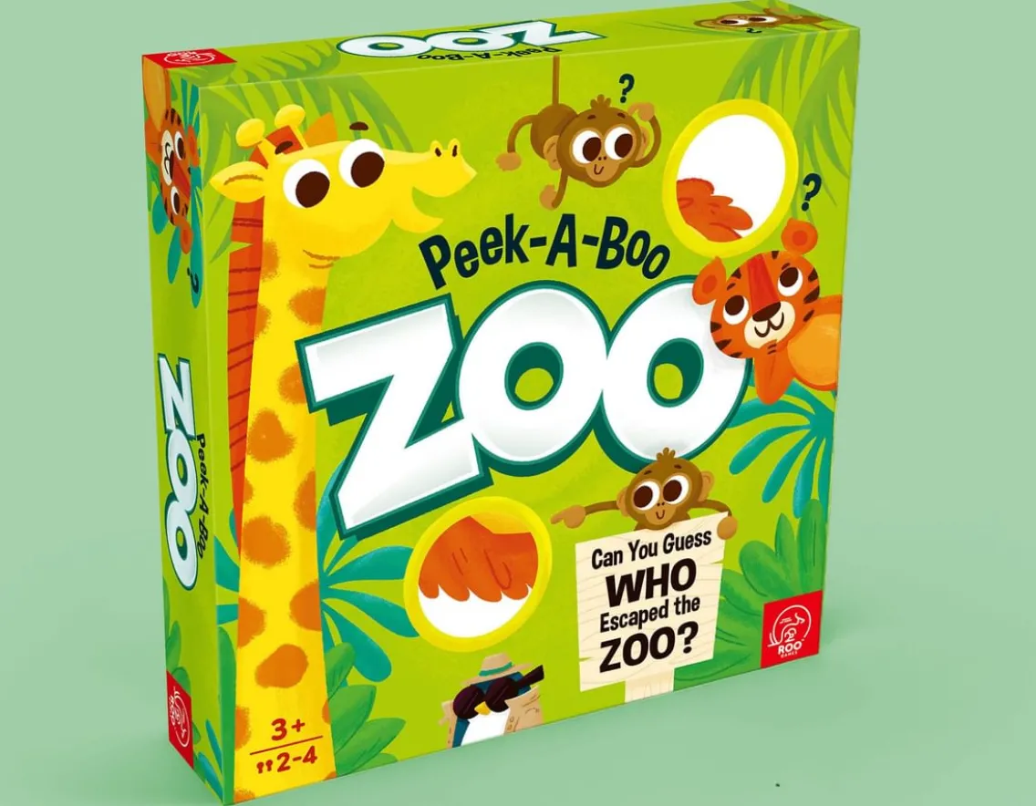 Educational|Exclusive To Wicked Uncle-Roo Games Peek-A-Boo Zoo - Spot the Animal
