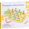 Educational|Wooden Toys-Classic World Pineapple Linking Game - Natural Wood