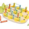 Educational|Wooden Toys-Classic World Pineapple Linking Game - Natural Wood