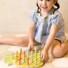 Educational|Wooden Toys-Classic World Pineapple Linking Game - Natural Wood