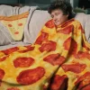 Fashion & Style|Wicked Fun-Buddy & Barney Pizza Blanket & Pillow - Fun Wrap-a-Roni!