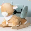 Sensory|Baby Girls-Nattou Plush Cow Rocker - from Belgium