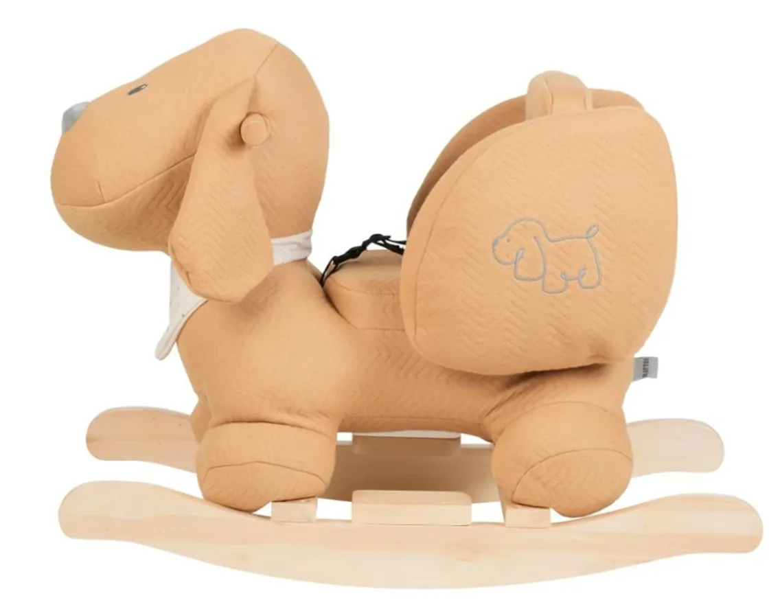 Wicked Fun|Wooden Toys-Nattou Plush Dog Rocker - from Belgium