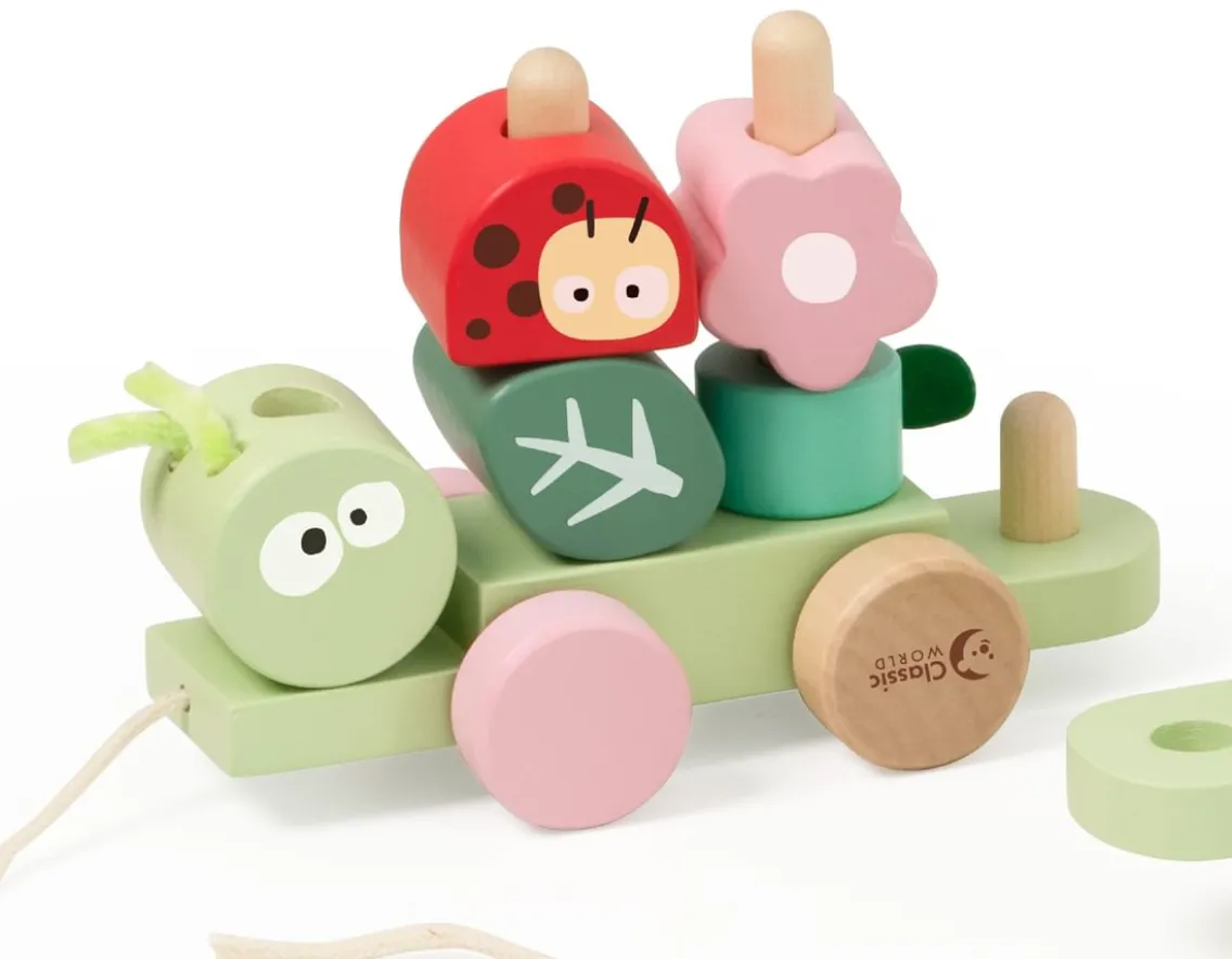 Wooden Toys|Age 1-Classic World Pull Along Jungle - 27 Wooden Pieces