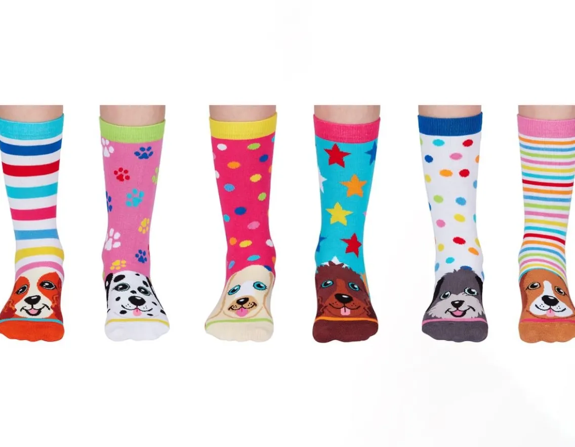 Fashion & Style|Wicked Fun-United Odd Socks Pup Stars - Six Odd Socks at your Heel