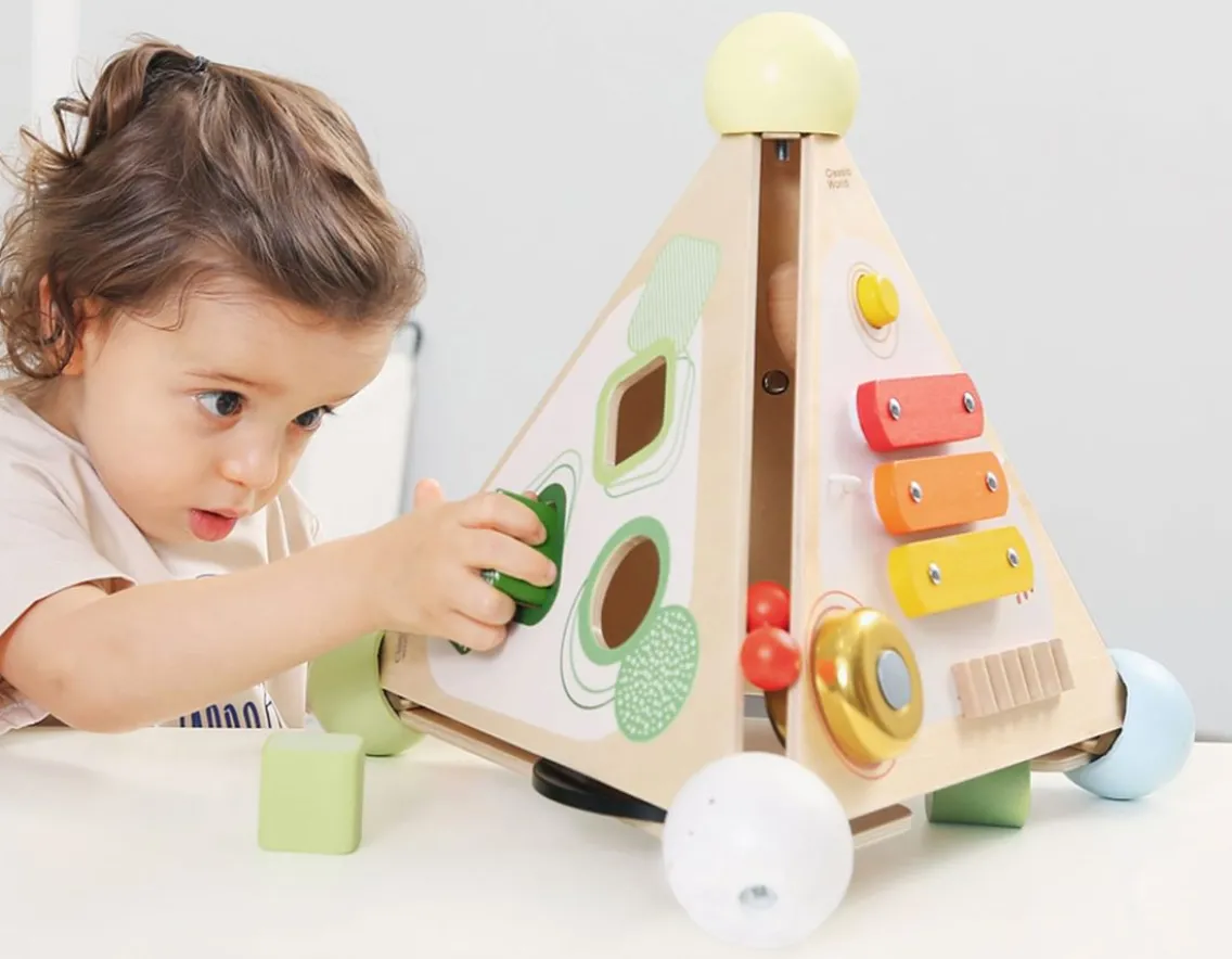 Sensory|Wooden Toys-Classic World Pyramid Activity Box