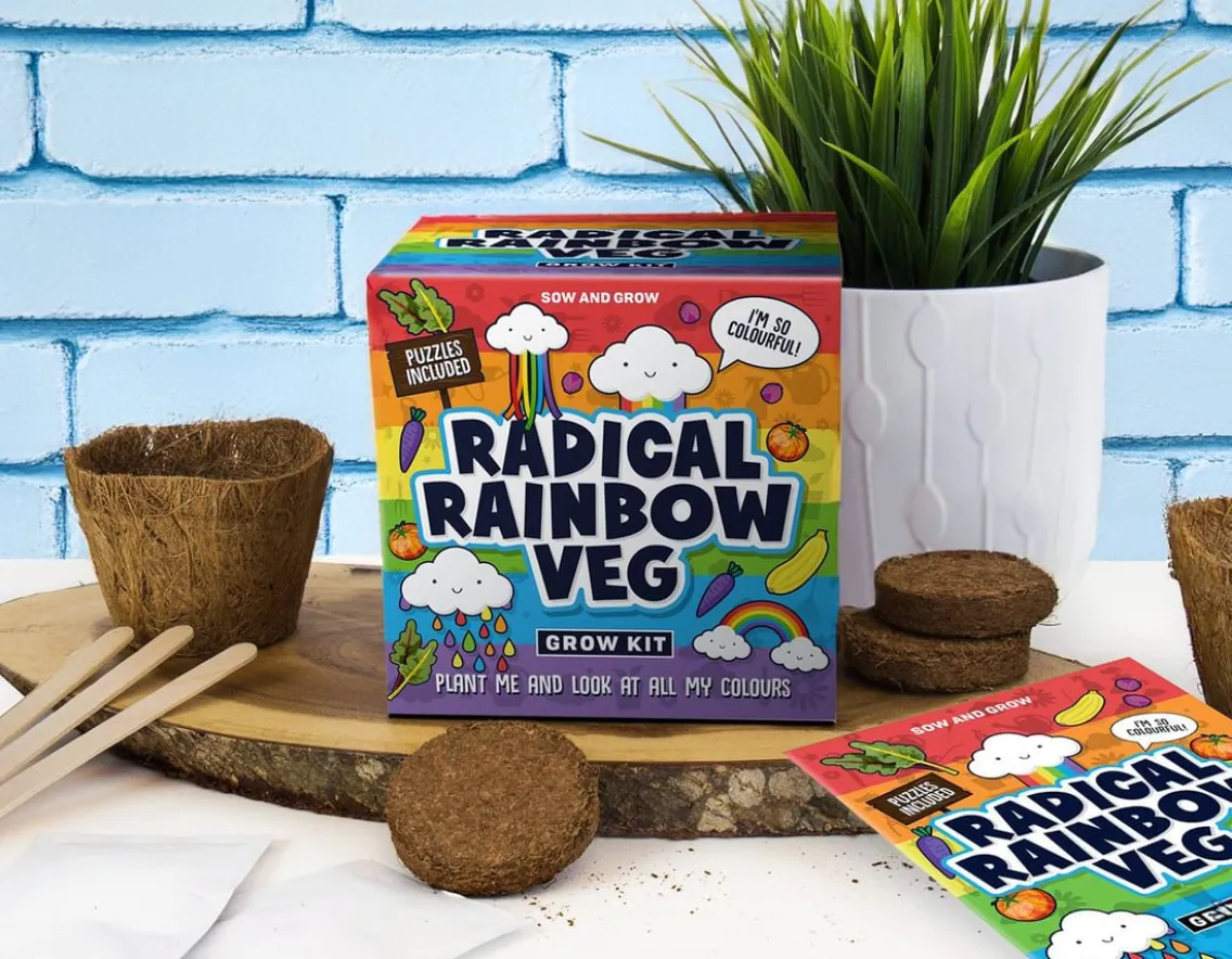 Outdoorsy|Older Girls-Gift Republic Radical Rainbow Veg - Sow & Grow your 5 a day!