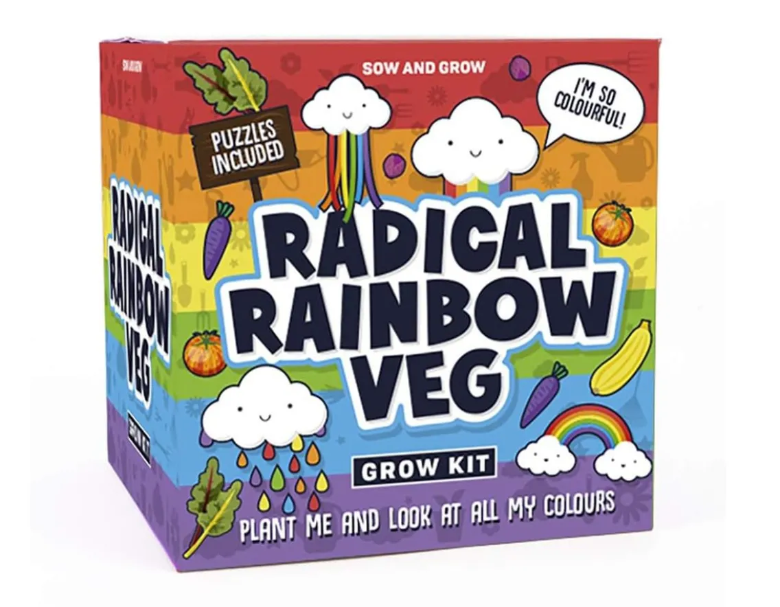 Outdoorsy|Older Girls-Gift Republic Radical Rainbow Veg - Sow & Grow your 5 a day!
