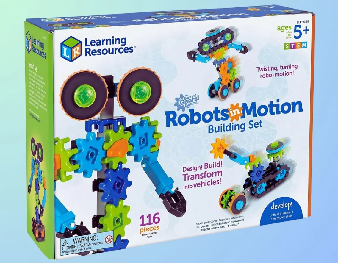 Construction|Engineer-Learning Resources Robots in Motion - 116 piece Building Set