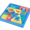Puzzles|Wooden Toys-Orange Tree Toys Sea Life Block Puzzle - 14 Wooden Pieces
