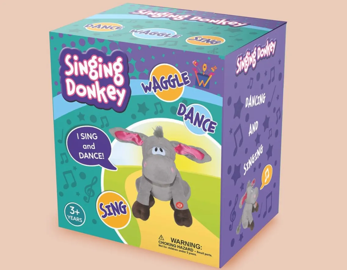 Exclusive To Wicked Uncle|Sensory-Wonderbox Singing Donkey - Dances to Music
