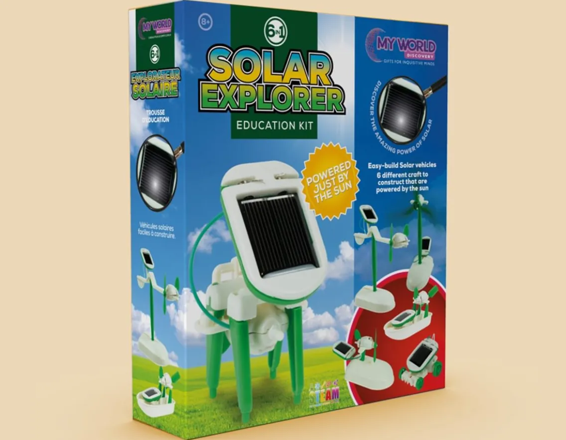 Construction|Educational-Funtime Gifts Solar Explorer 6 in 1 Kit - Easy Build