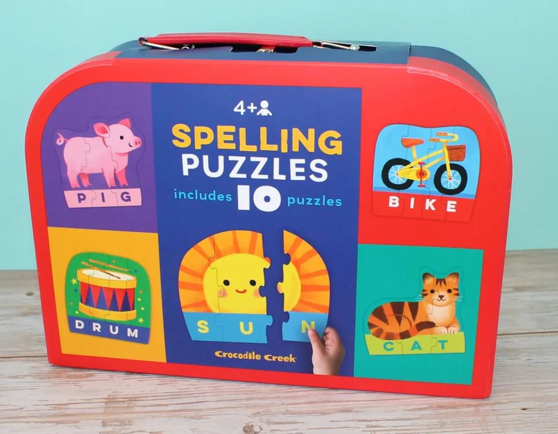 Educational|Puzzles-Crocodile Creek Spelling Puzzles - Play and Learn