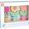 Wicked Fun|Wooden Toys-Orange Tree Toys Stacking Flower Pots - FSC Wood