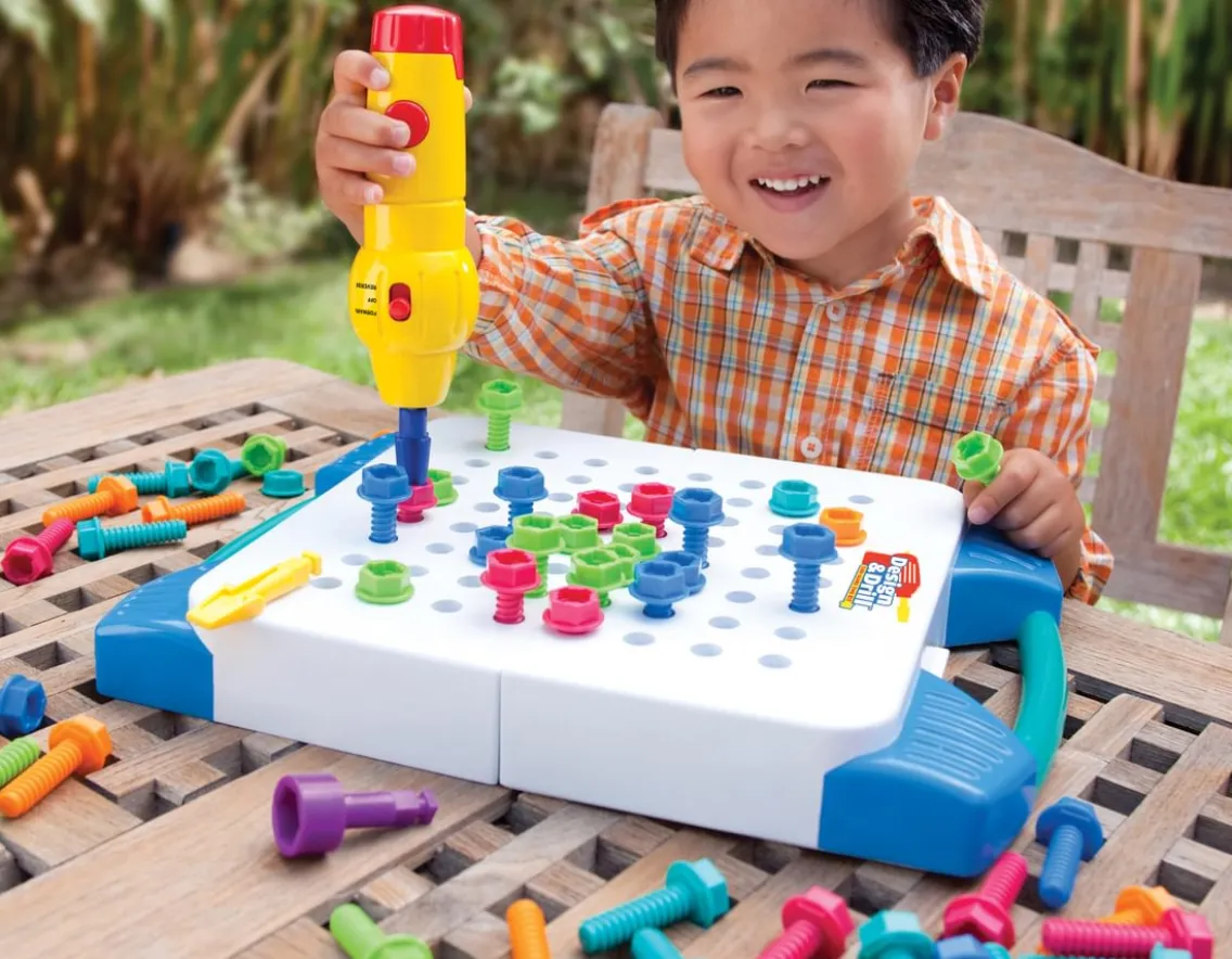 Construction|Educational-Educational Insights Take-Along Tool Kit - Design & Drill