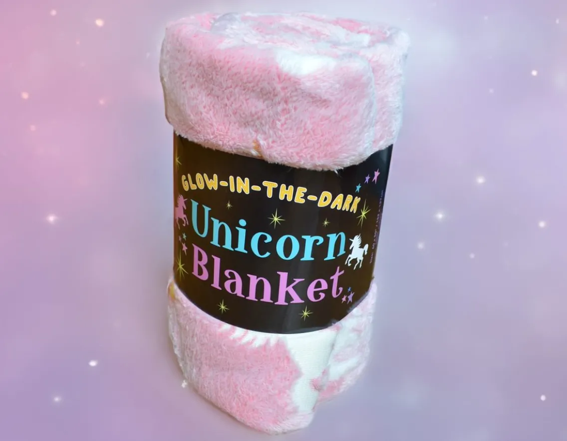 Exclusive To Wicked Uncle|Fashion & Style-Wonderbox Unicorn Blanket - Glows in the Dark!