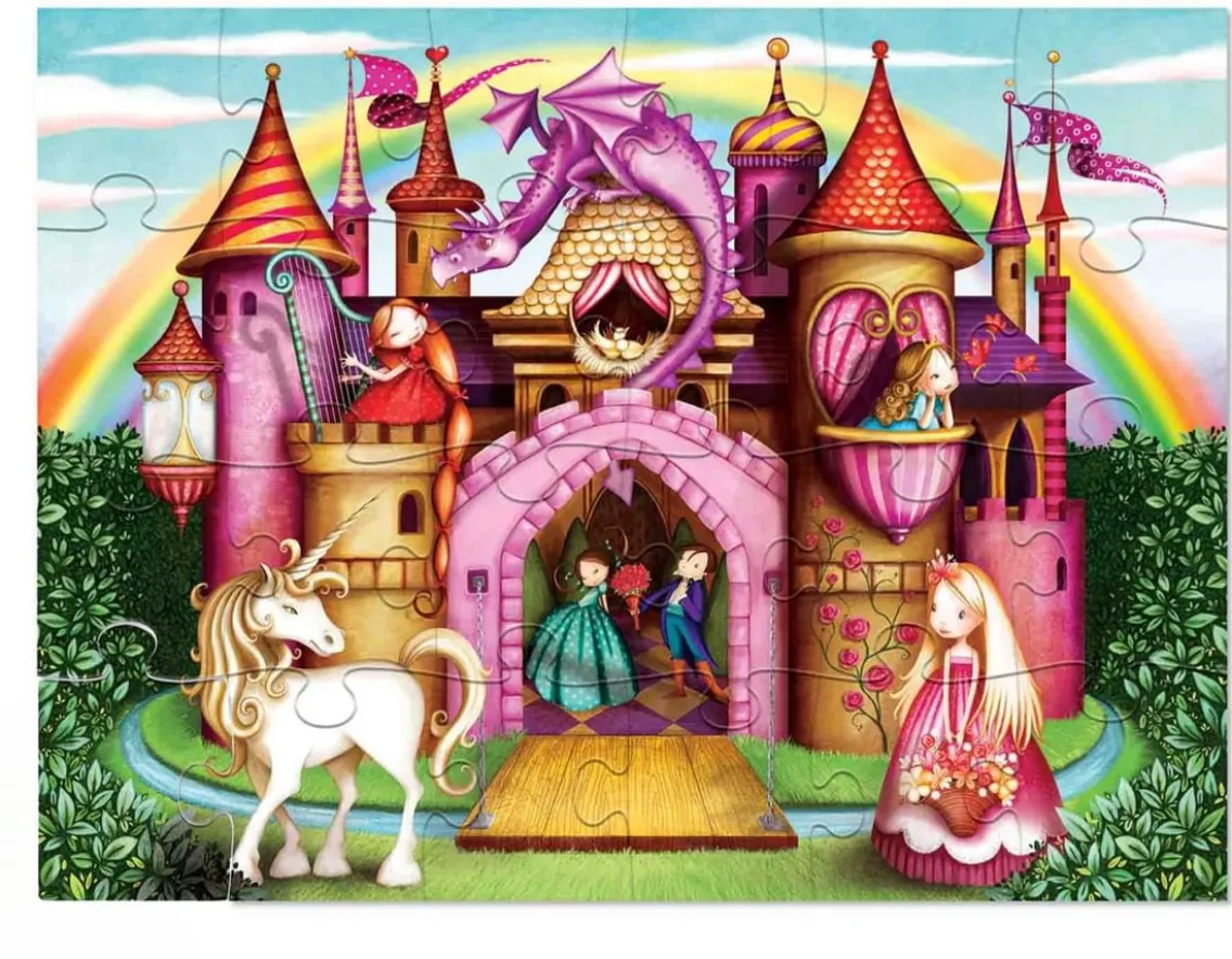 Puzzles|Unicorn-Crocodile Creek Unicorn Floor Puzzle -