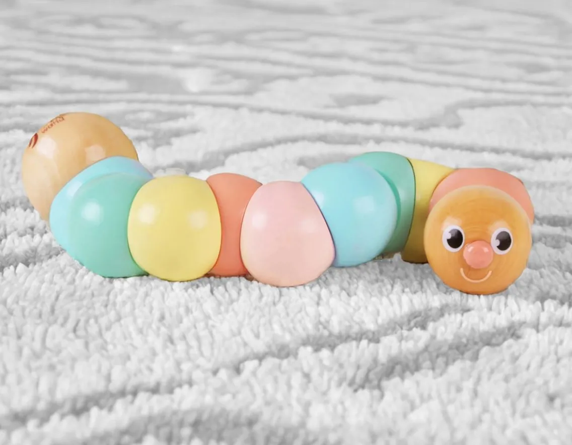 Sensory|Wooden Toys-Classic World Wooden Caterpillar - Twisty Wiggly Fun!